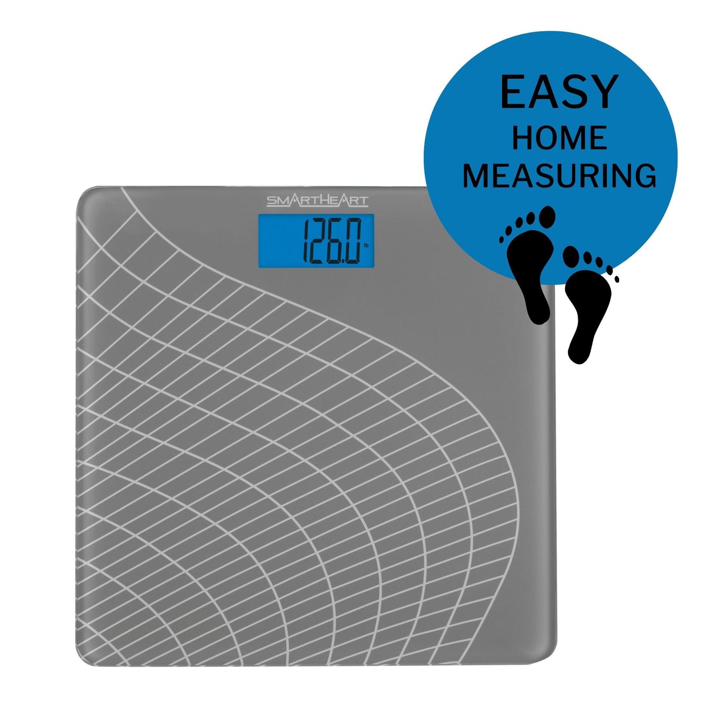 SmartHeart Talking Scale, Digital Bathroom Scale, 438 lbs Capacity 19-103