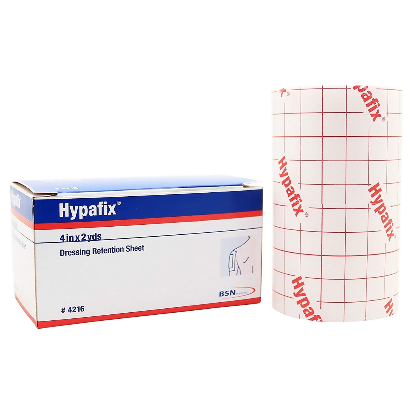 Hypafix® Nonwoven Dressing Retention Tape, 4 Inch x 2 Yard, White 4216