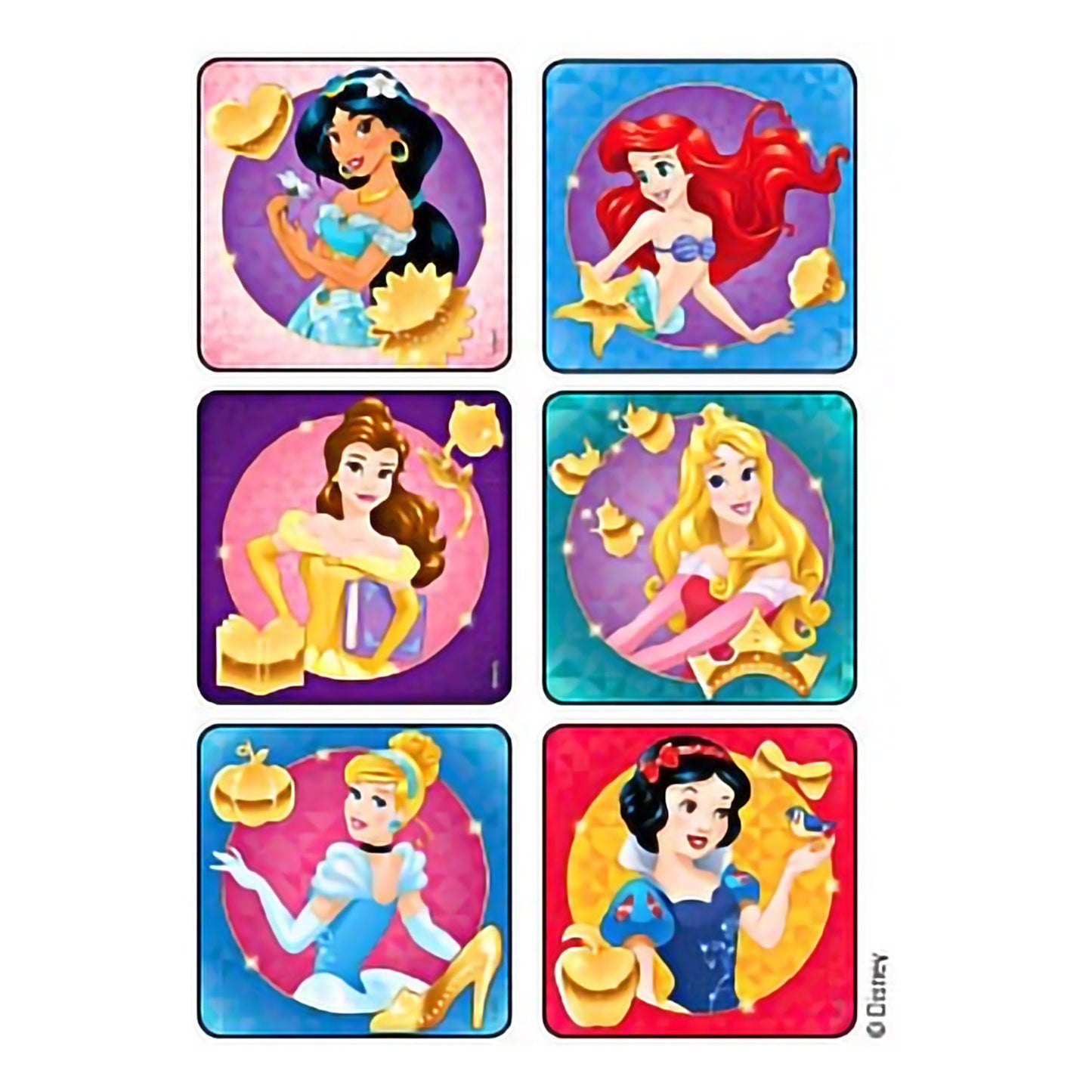 Kids Love Stickers® 90 per Pack Disney Princesses Sticker 2-1/2 Inch - 2325P