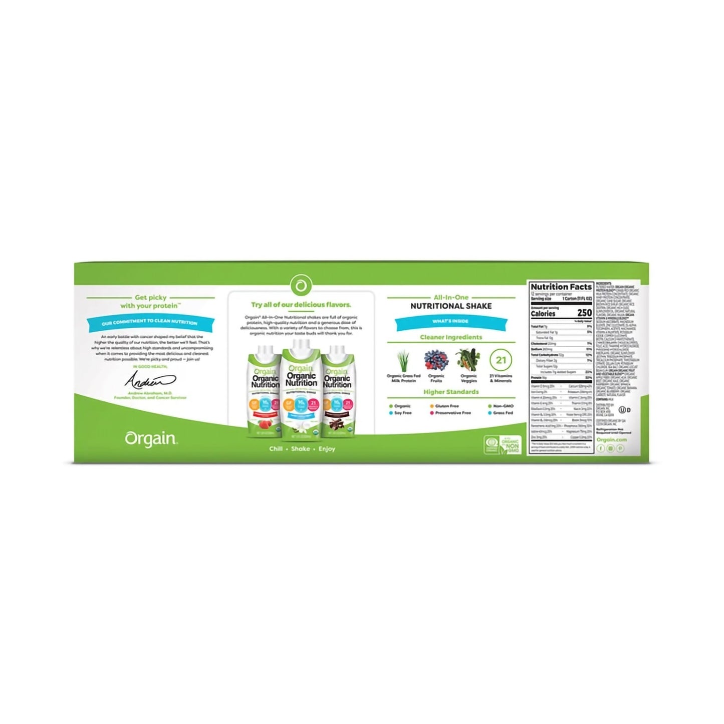 Orgain® Organic Nutrition™ Iced Café Mocha Nutritional Shake, 11-ounce carton 860547000075