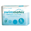 Unisex Adult Bowel Containment Swim Brief Swimmates™ Pull On with Tear Away Seams Large Disposable Moderate Absorbency - 2846