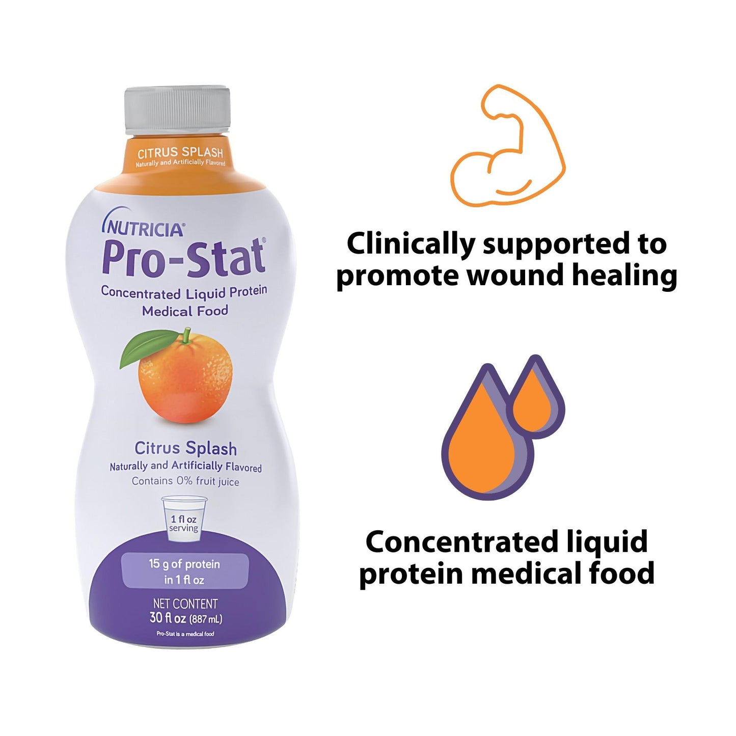 Pro-Stat® Citrus Splash Concentrated Liquid Protein, 30-ounce bottle 78349