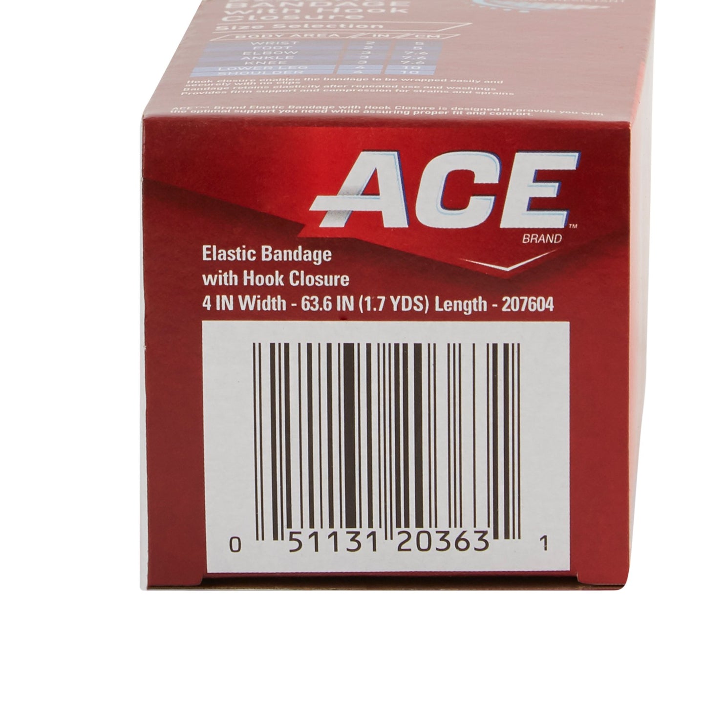 3M™ Ace™ Single Hook and Loop Closure Elastic Bandage, 4 Inch Width 207604