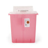Sharps Container SharpStar™ In-Room™ Translucent Red Base 16-1/2 H X 13-3/4 W X 6 D Inch Horizontal Entry 3 Gallon - 8537SA