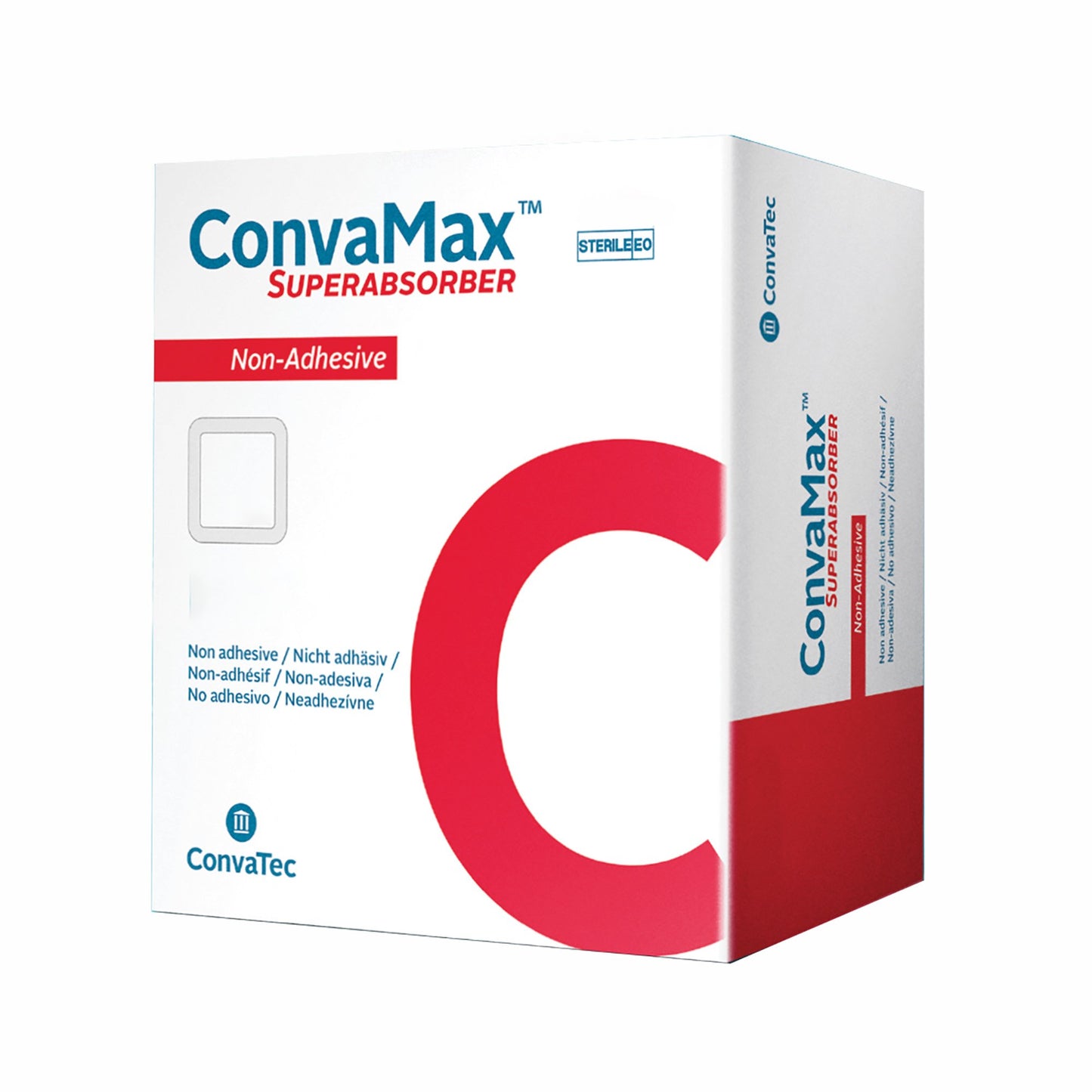 ConvaMax™ Superabsorber Silicone Adhesive with Border Foam Dressing, 4 x 4 Inch 422576