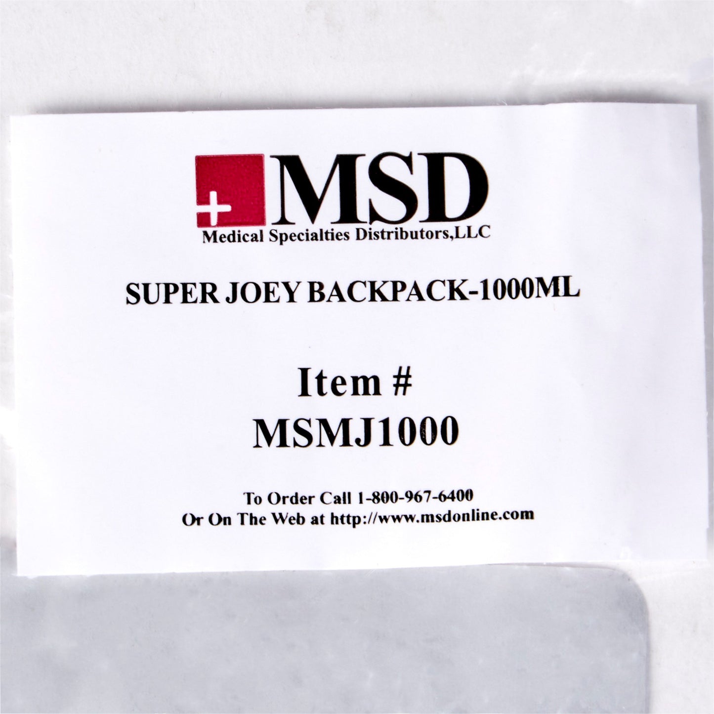 McKesson Feeding Pump Backpack for Two 1000-mL Bags, Kangaroo™ Dual Flush System MJ1000