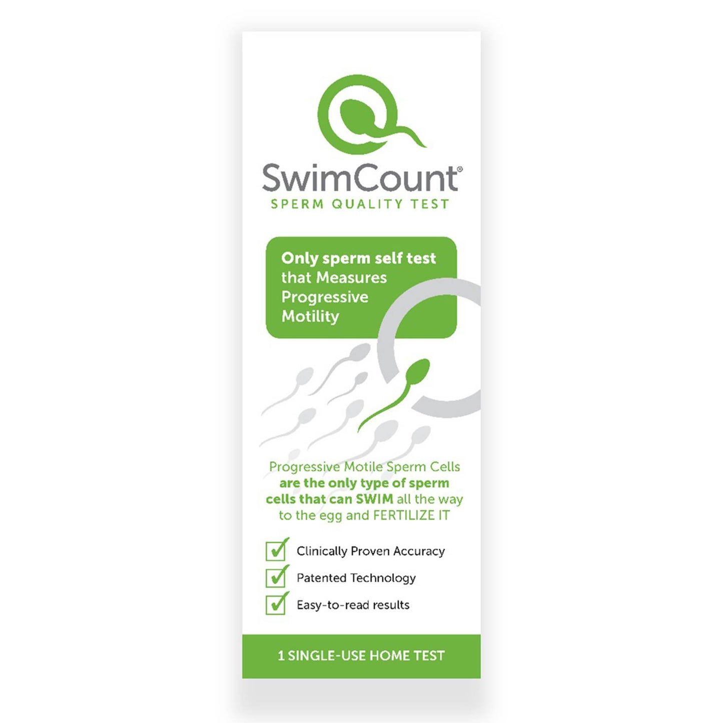 Sexual Health Test Kit SwimCount® Sperm Quality Test 24 Tests CLIA Waived USSC1SC