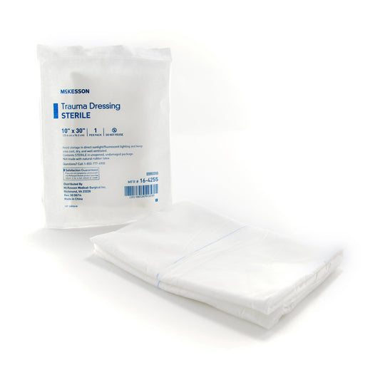 Trauma Dressing McKesson 10 X 30 Inch Sterile 1 per Pack - 16-4255