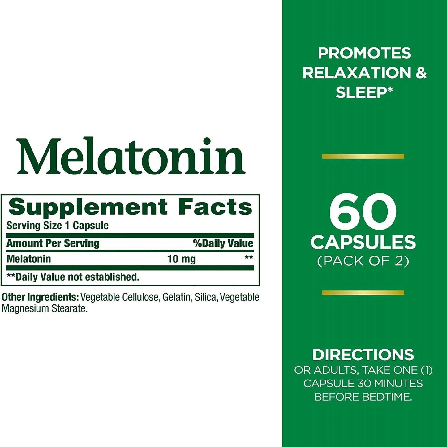 Nature's Bounty® Melatonin 10 mg Capsules 07431219491