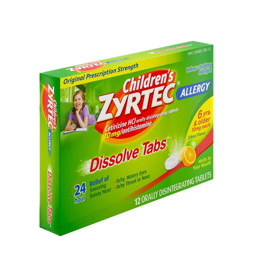 Zyrtec® Children's Allergy Orally Dissolve Tabs, Citrus Flavor 05058078212