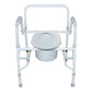 McKesson Non-Folding Steel Frame Commode Chair, 13.75 in. Seat Width 146-11125KD-1
