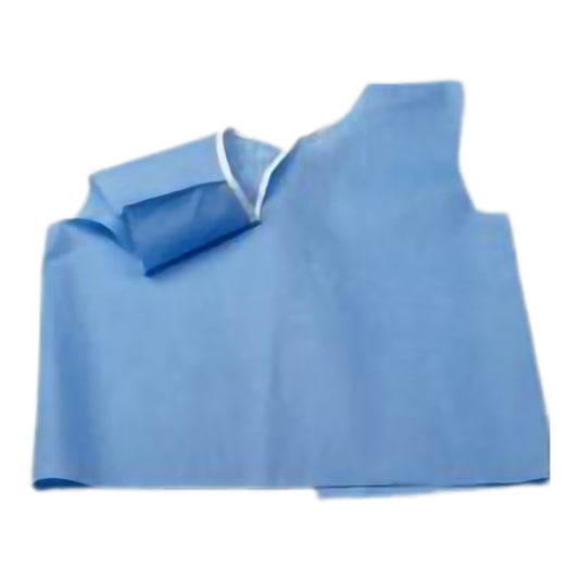 Exam Cape Blue One Size Fits Most Front / Back Opening Without Closure Female - 501XWS