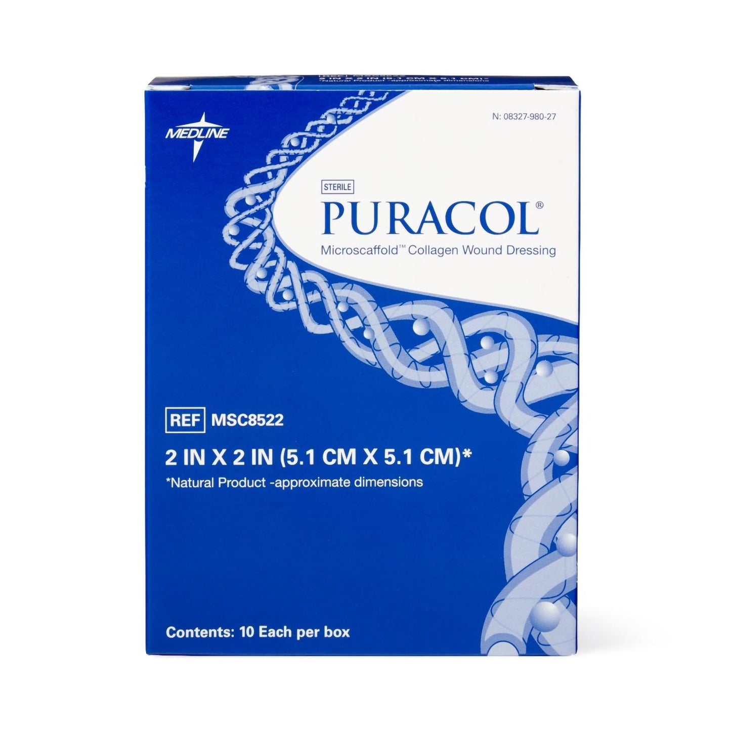 Puracol™ Collagen Wound Dressing, 2 x 2 inch MSC8522