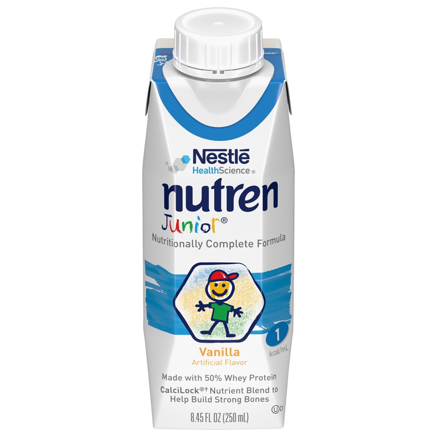 Nutren® Junior Nutritionally Complete Formula, Vanilla, 8.45-ounce Tetra Prisma® 00798716160629