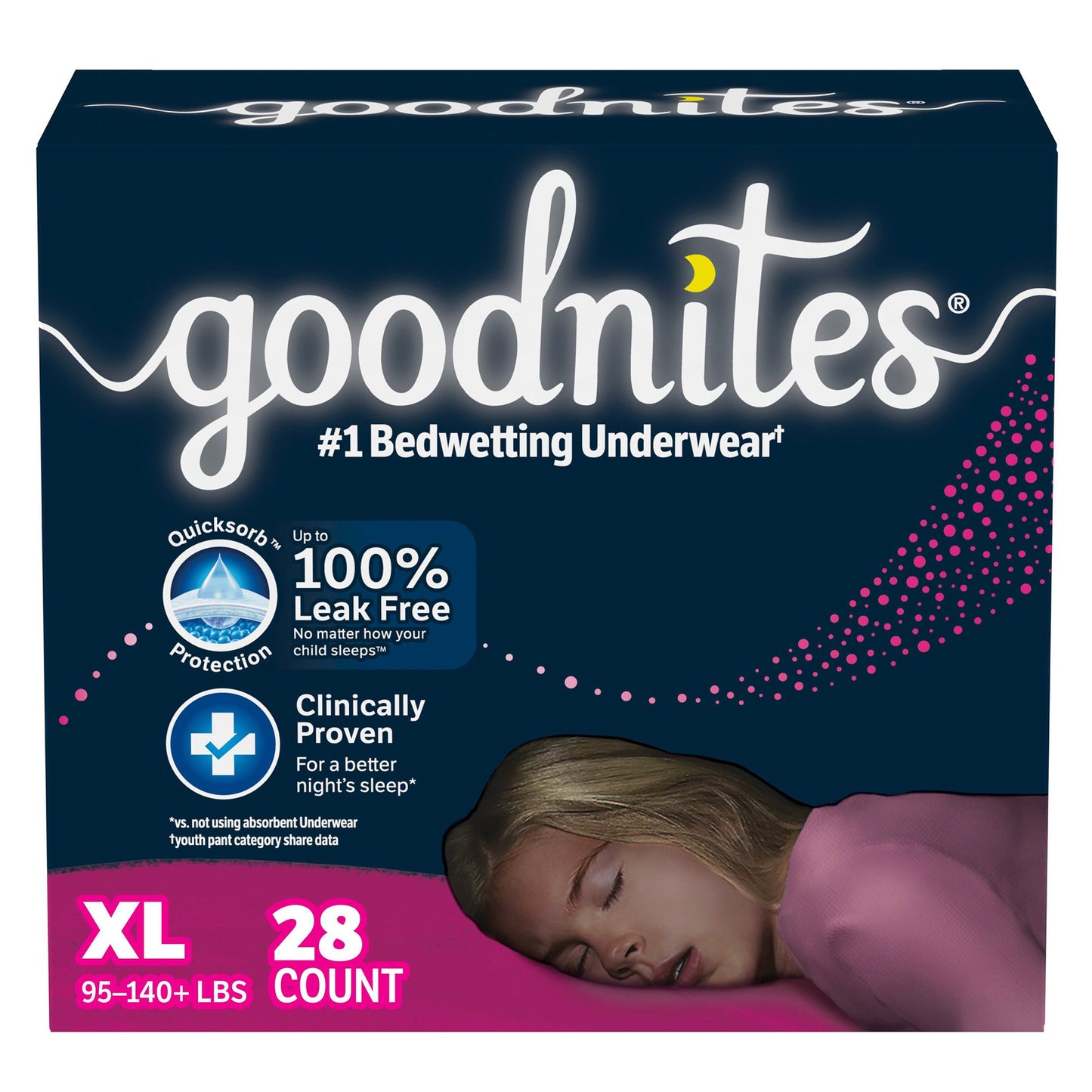 GoodNites® Night Time Underwear For Girls, Extra Large 55773