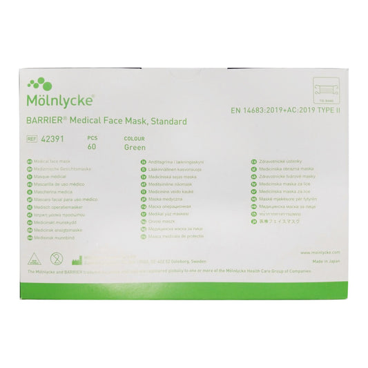 Molnlycke BarrierType III Surgical Mask 42391, Box of 60