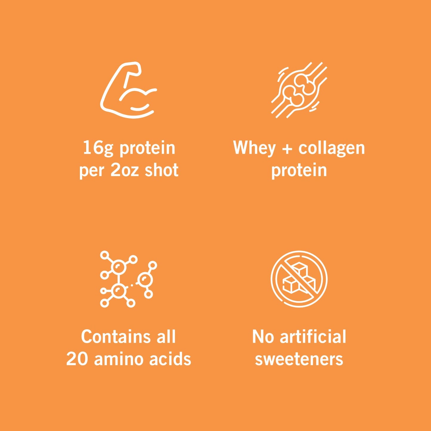 Vidafuel Wellness Protein Drink with Collagen and Whey, Orange Burst Flavor 03-322A