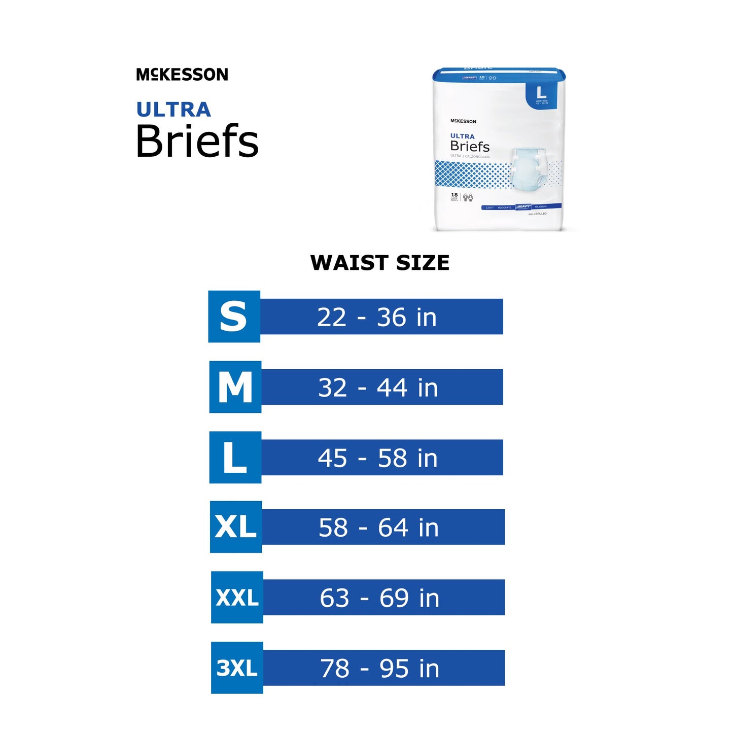 McKesson Ultra Heavy Absorbent Incontinence Brief, Bariatric BRBAR
