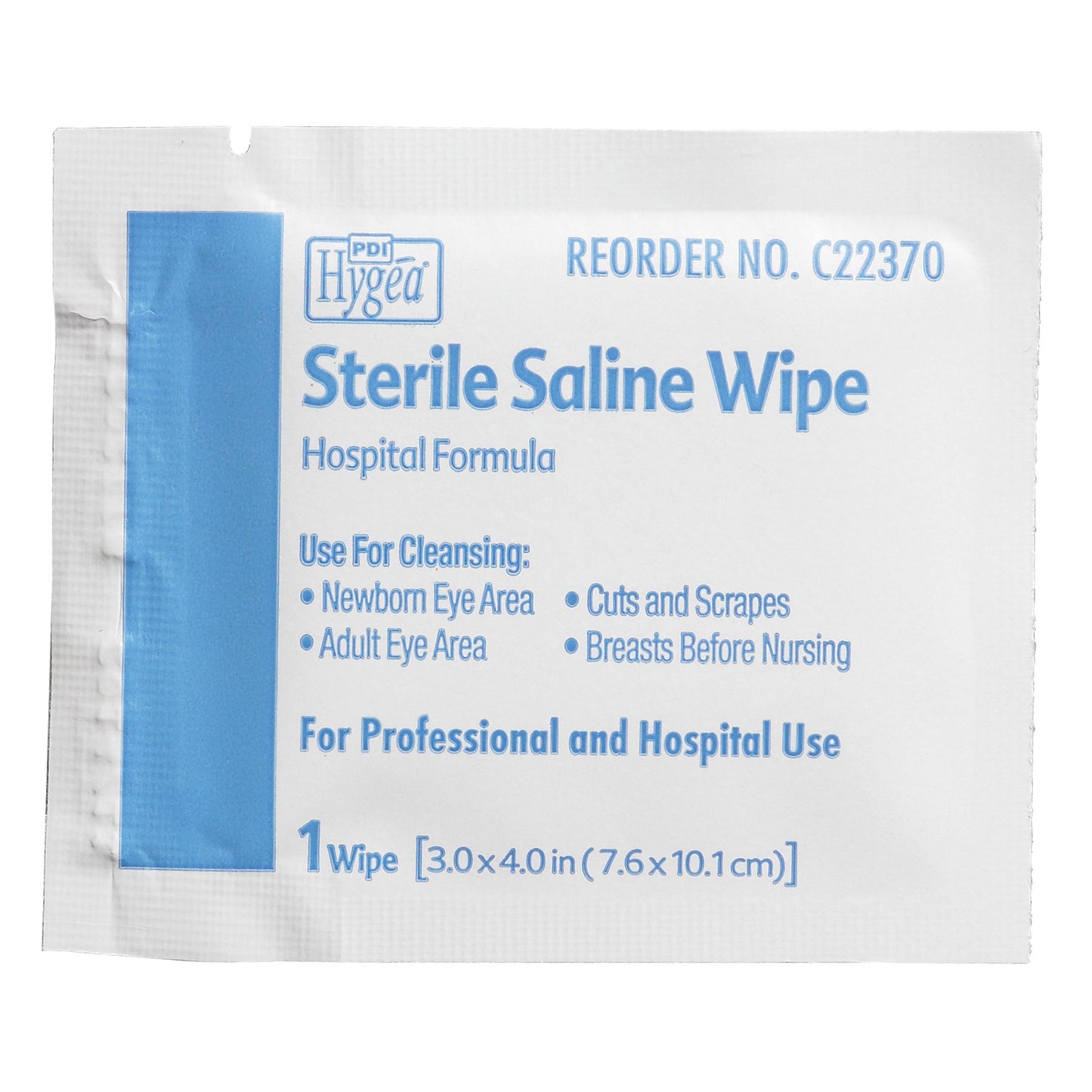 Hygea® Unscented Saline Wipe, Individual Packet C22370