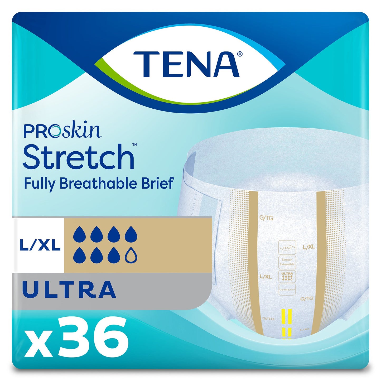 Tena® ProSkin Stretch™ Ultra Incontinence Brief, Large / Extra Large 67803