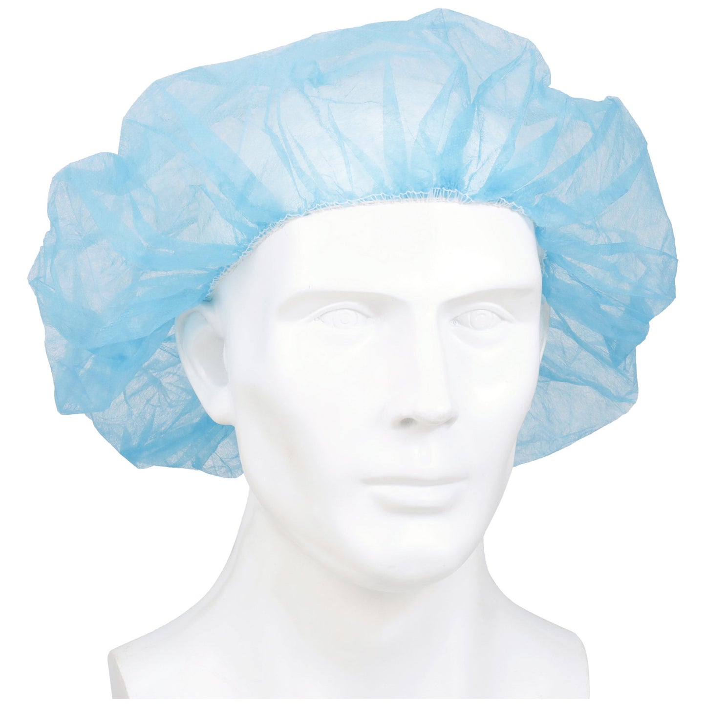 McKesson Disposable Bouffant Surgical Caps, Blue, Elastic Closure, X-Large, 24" 40181100