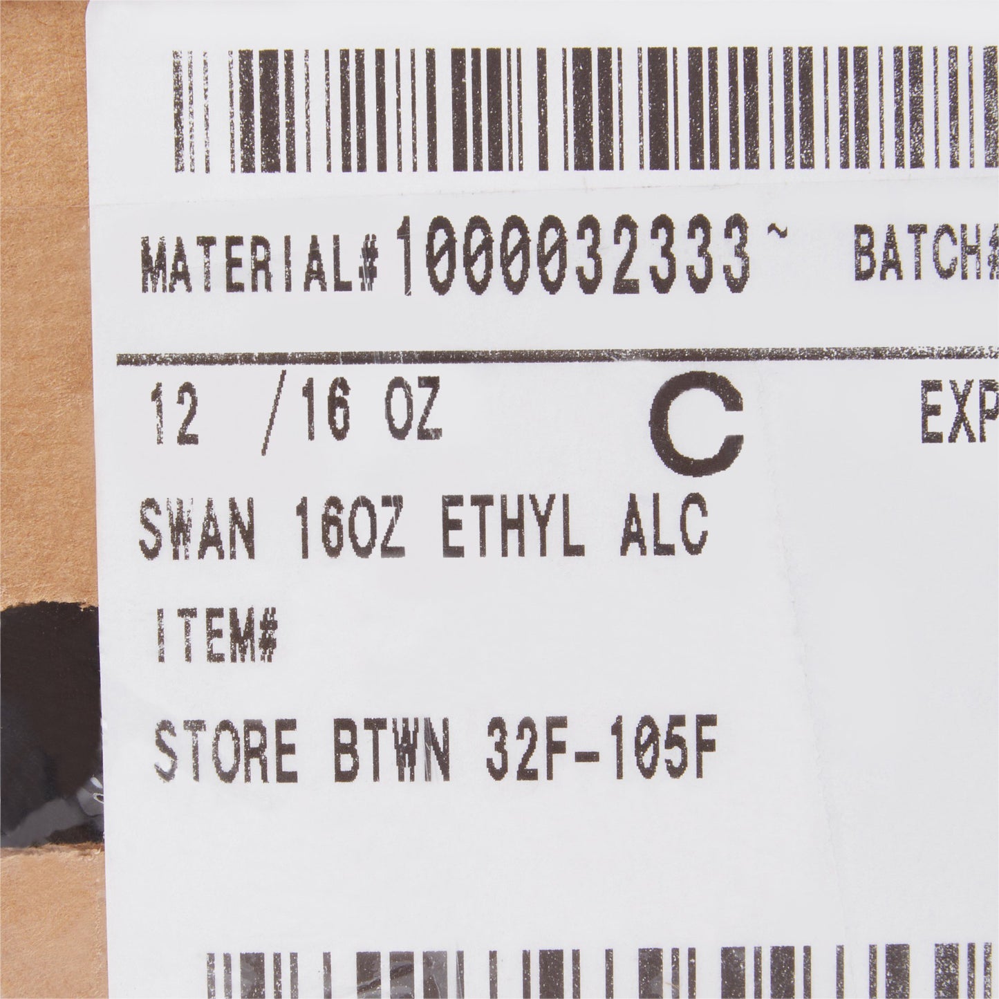 Swan Ethyl Alcohol Antiseptic, 16-ounce bottle 1000032333