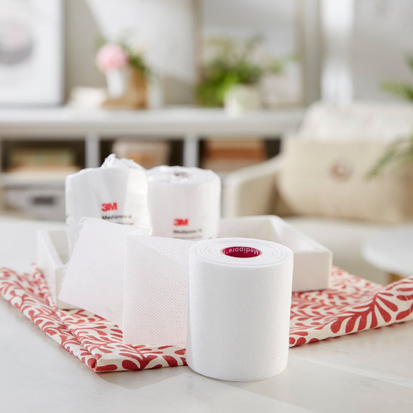 3M™ Medipore™ H Cloth Medical Tape, 3 Inch x 10 Yard, White 2863