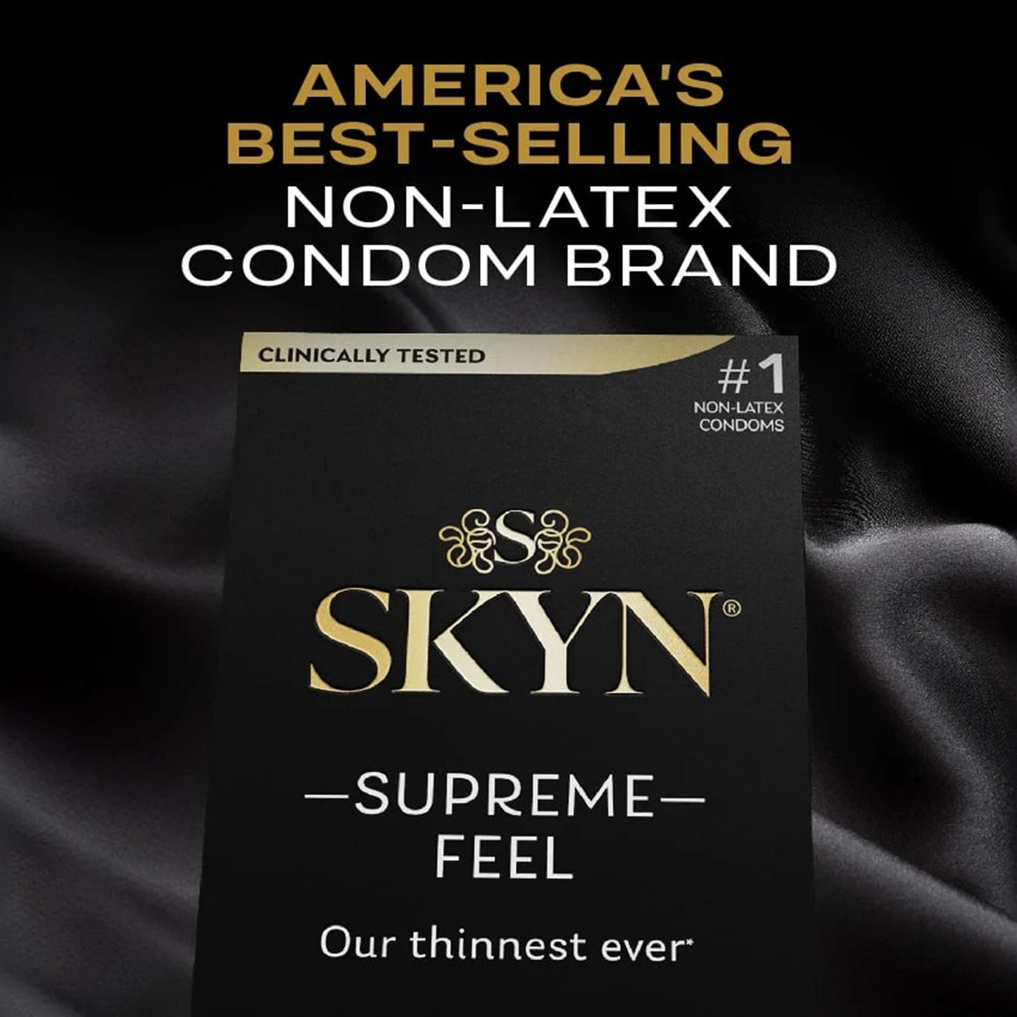 Condom SKYN® Supreme Lubricated One Size Fits Most 30 Per Box 210275