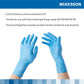 McKesson Confiderm® 6.5CX Nitrile Extended Cuff Length Exam Glove, Medium, Blue 14-676C