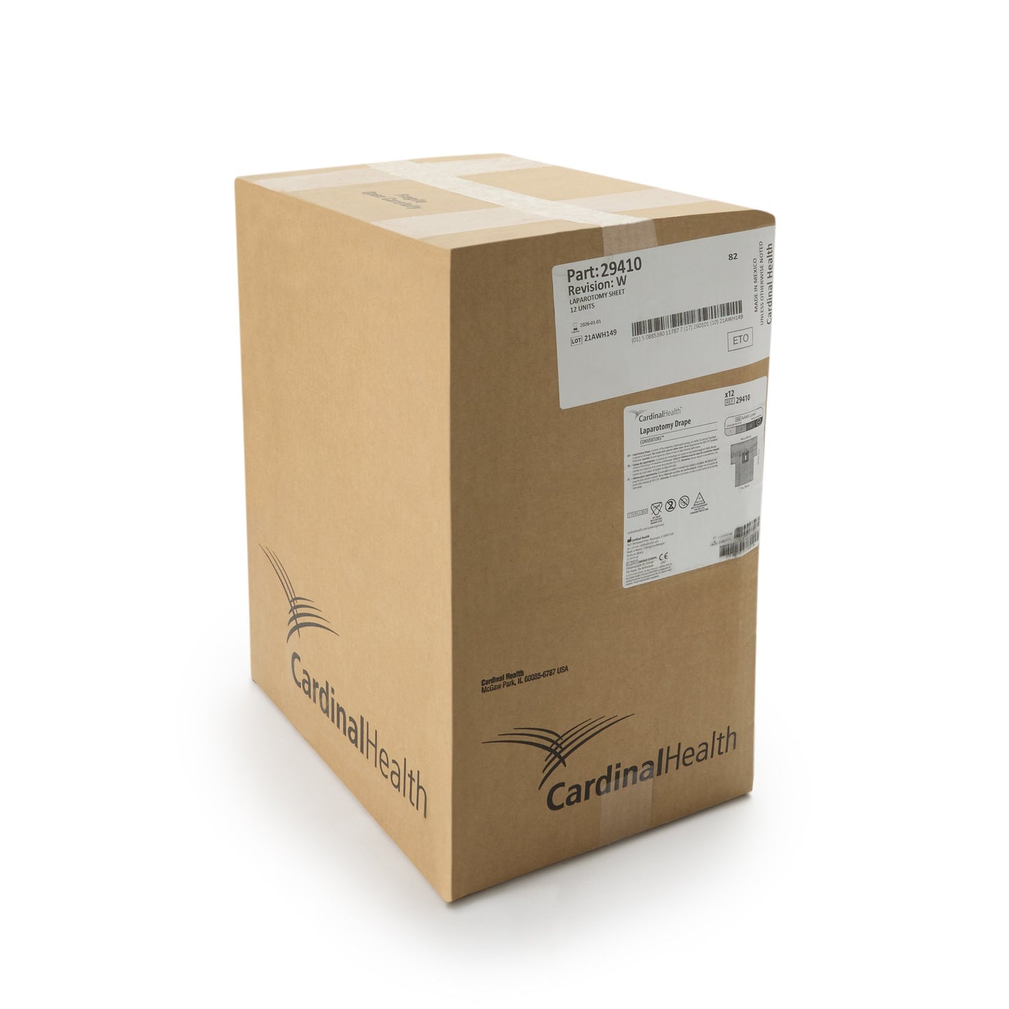 Cardinal Health™ Sterile Laparotomy Abdominal Drape, 100 x 77 x 122 Inch 29410