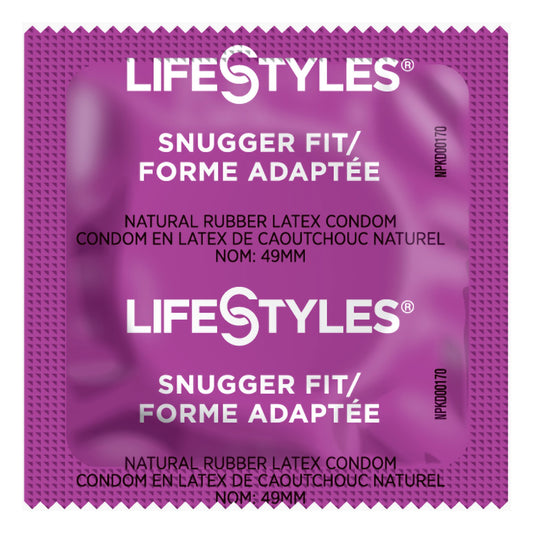 Condom Lifestyles® Snugger Fit Lubricated One Size Fits Most 1,008 per Case - 310157