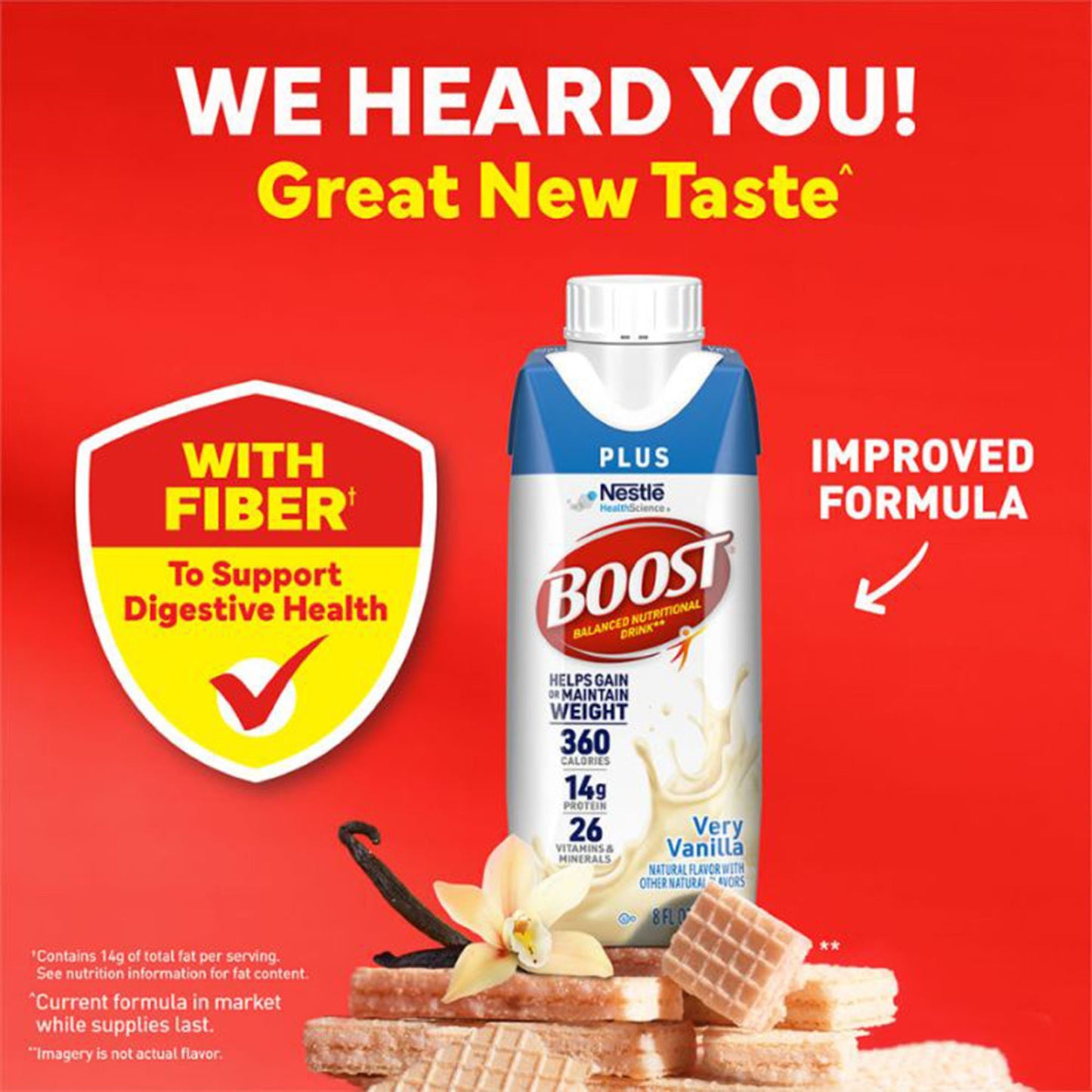 Boost® Plus Strawberry Balanced Nutritional Drink, 8-ounce bottle 00041679933367