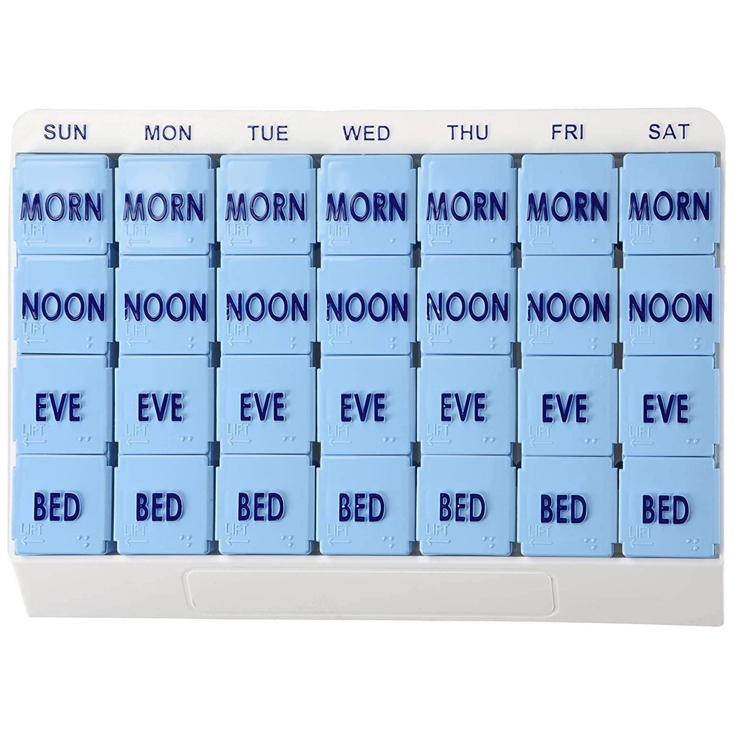 Apex Medi Tray Pill Organizer, Days of the Week / Morn, Noon, Eve, Bed 70027L