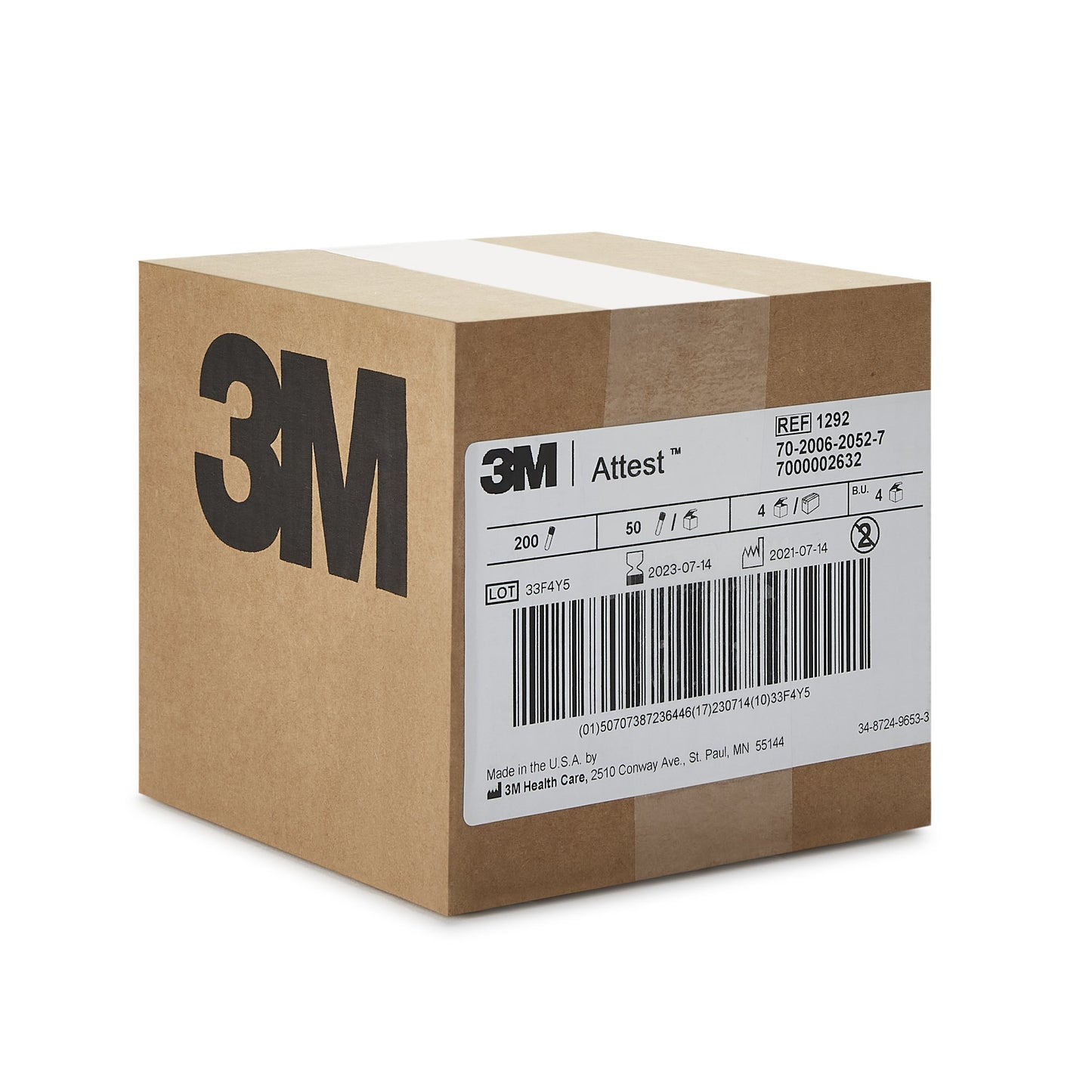 3M™ Attest™ Rapid Readout Sterilization Biological Indicator Vial 1292