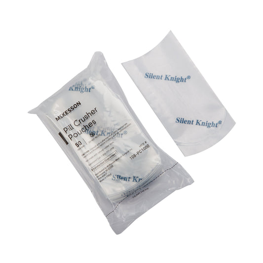 Pill Crusher Pouch McKesson Silent Knight® 2 X 4-1/2 Inch, Clear, Plastic - 108-PC1000