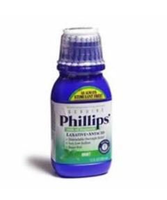 Laxative Phillips'® Milk of Magnesia Mint Flavor Liquid 12 oz. 400 mg / 5 mL Strength Magnesium Hydroxide - 12843036305