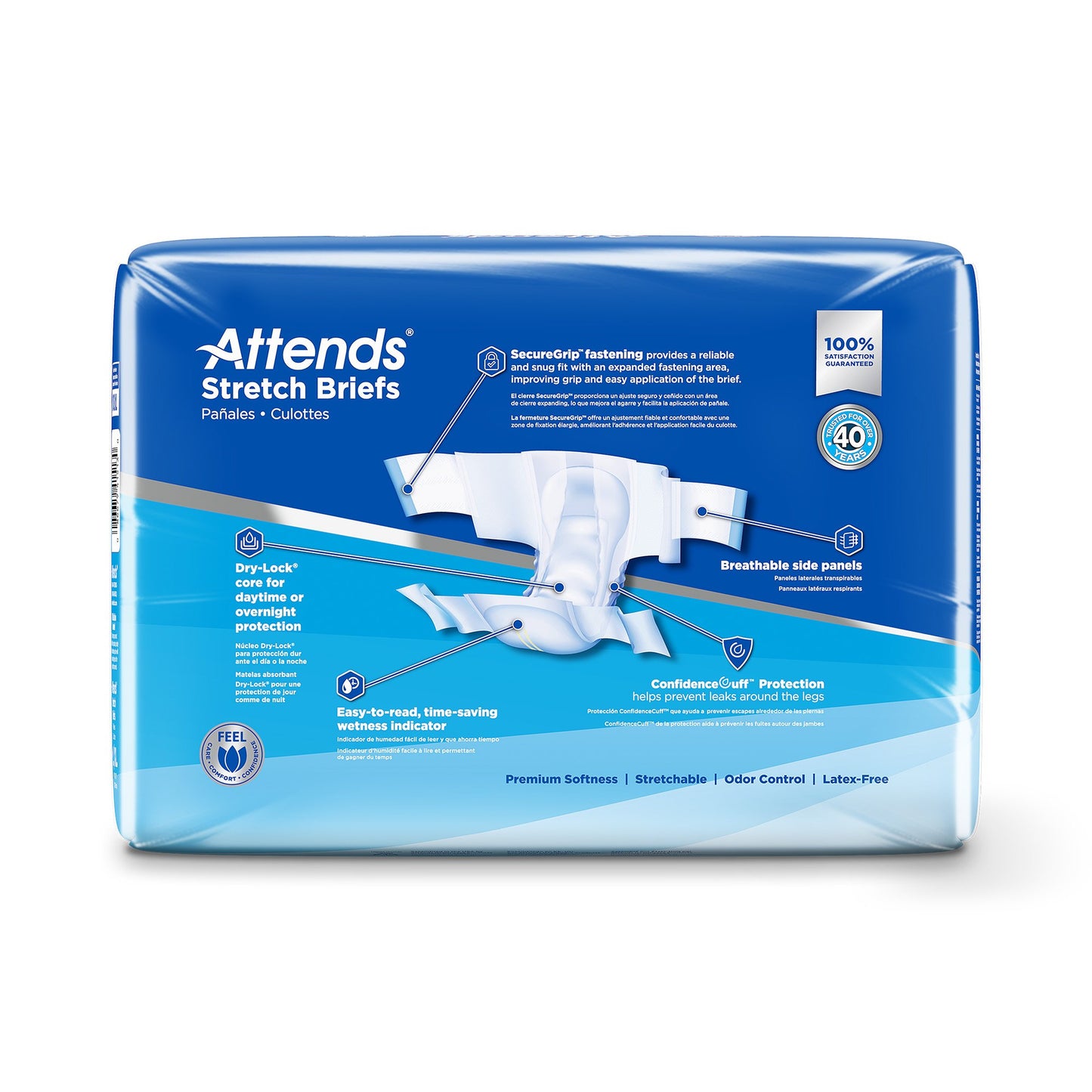 Attends® Stretch Briefs, Large / X-Large DDSLXL