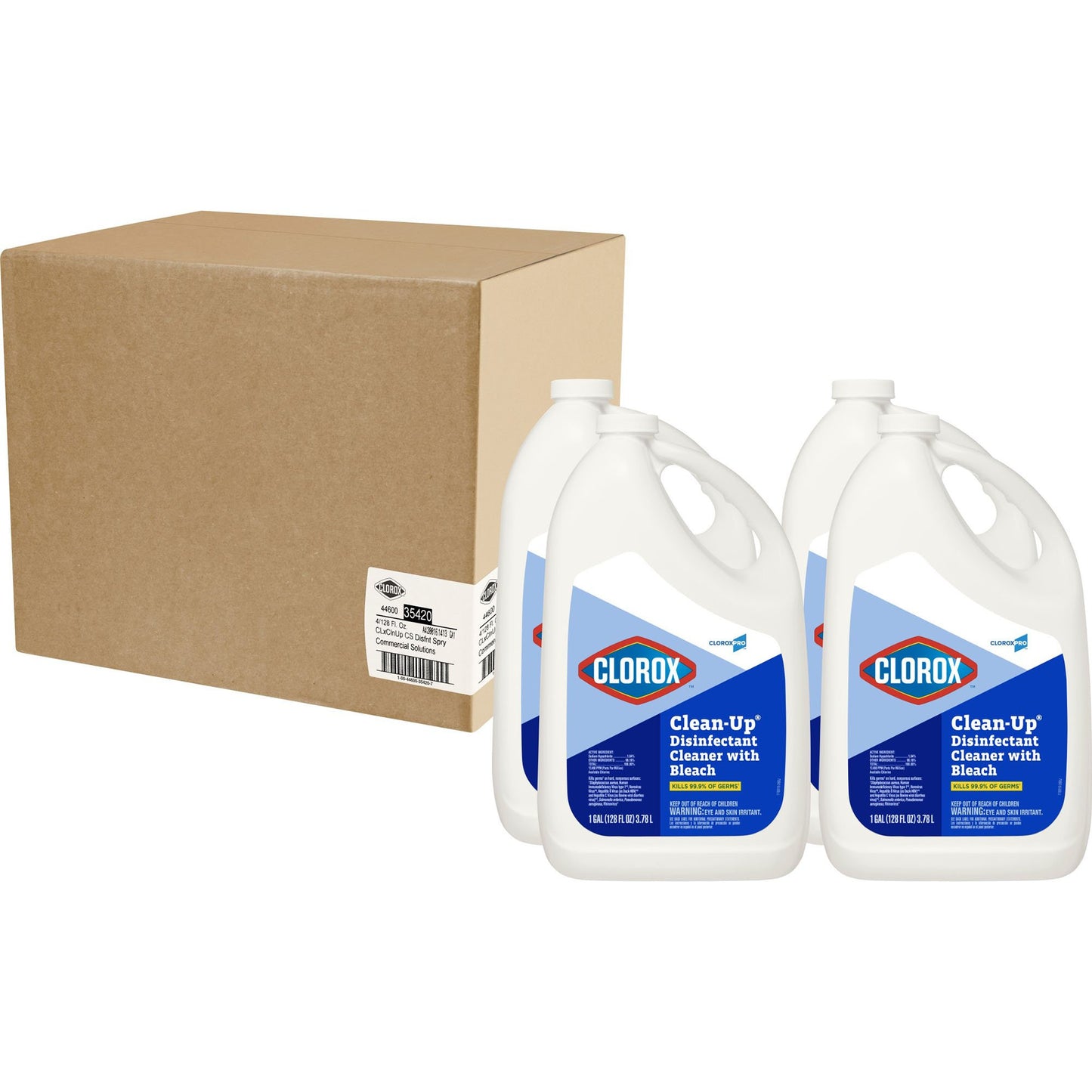 Clorox Pro™ Clorox® Clean-Up® Disinfectant Cleaner with Bleach, Jug, 1 gal. 35420