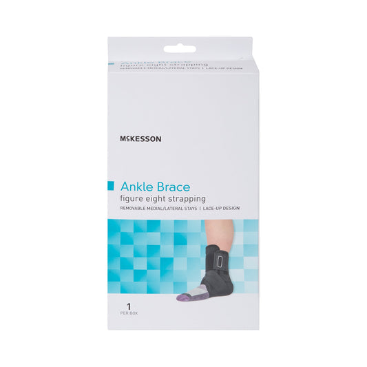 Ankle Brace McKesson X-Small Lace-Up / Figure-8 Strap / Hook and Loop Closure Foot - 155-81-97042