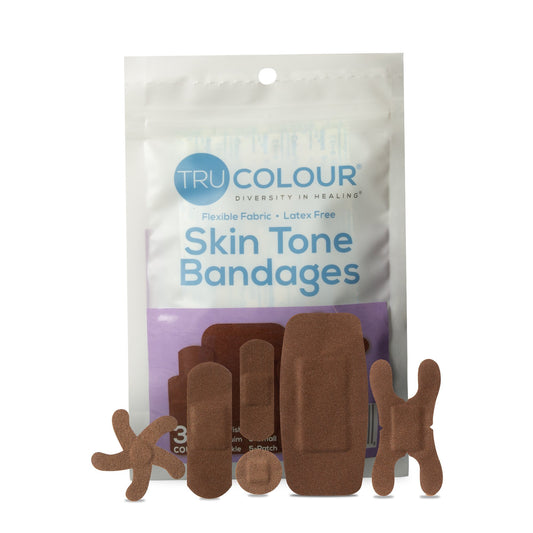 TruColour® Dark Brown Adhesive Strips, Assorted Shapes and Sizes TCB-PASD