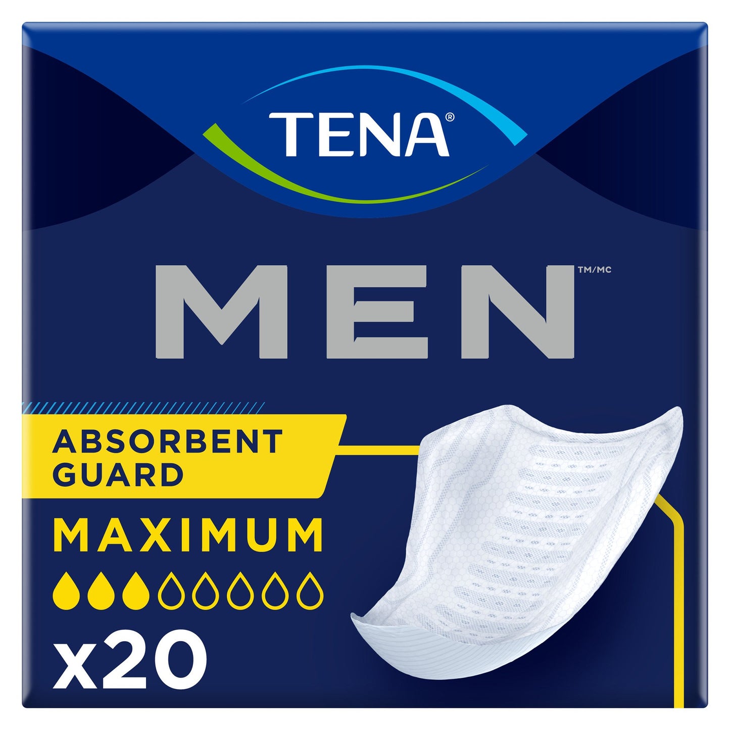 Tena® MEN™ Maximum Guards, Bladder Control Pad 50600