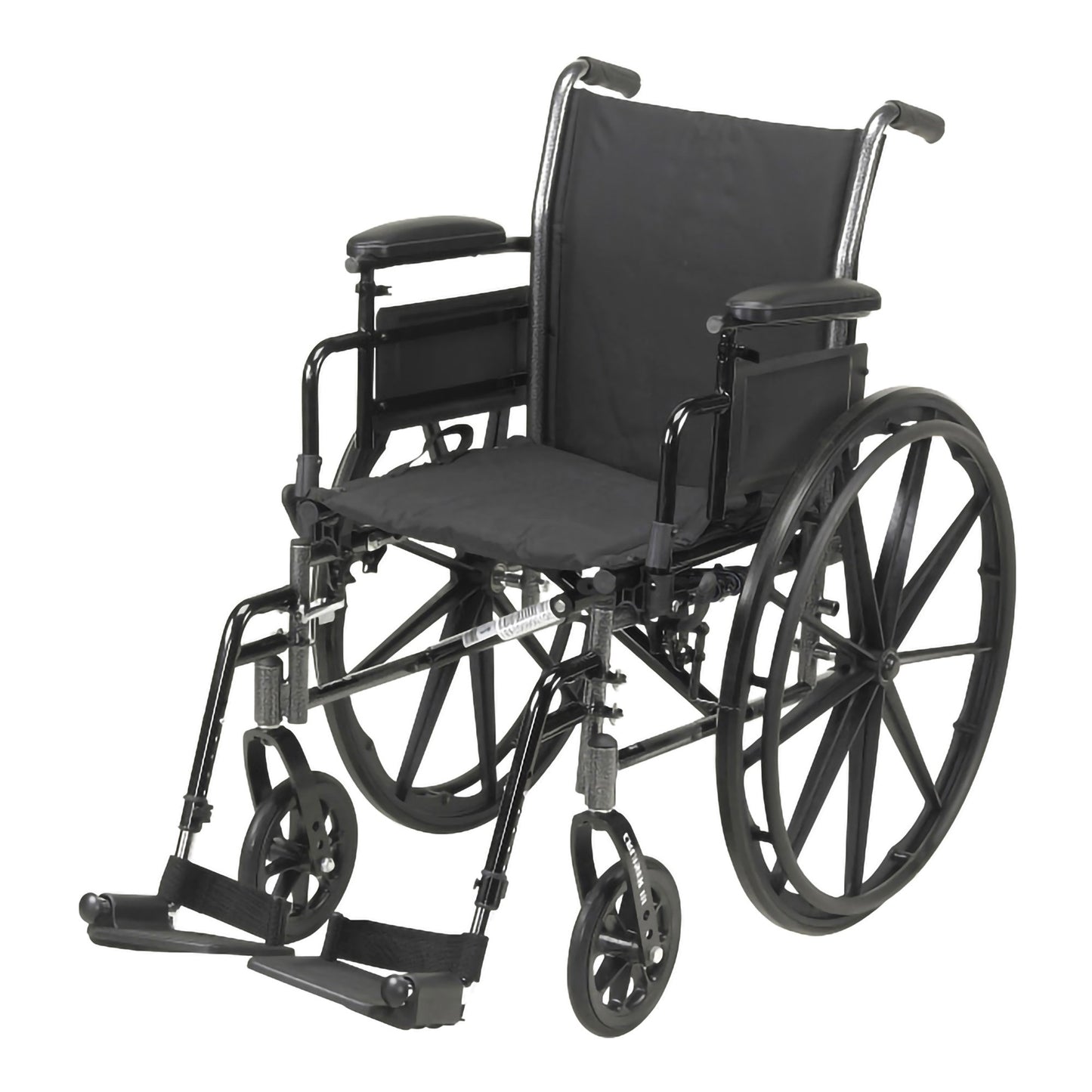 McKesson Manual Lightweight Wheelchair, 18 Inch Seat Width 146-K318ADDA-SF