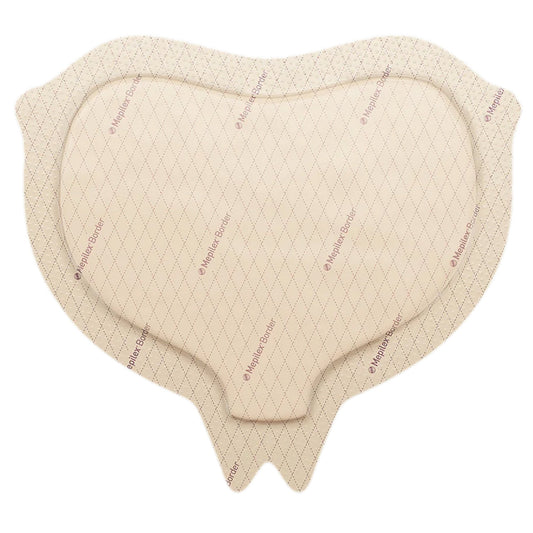 Foam Dressing Mepilex® Border Sacrum 6-1/3 X 7-9/10 Inch With Border Film Backing Silicone Adhesive Sacral Sterile - 282055