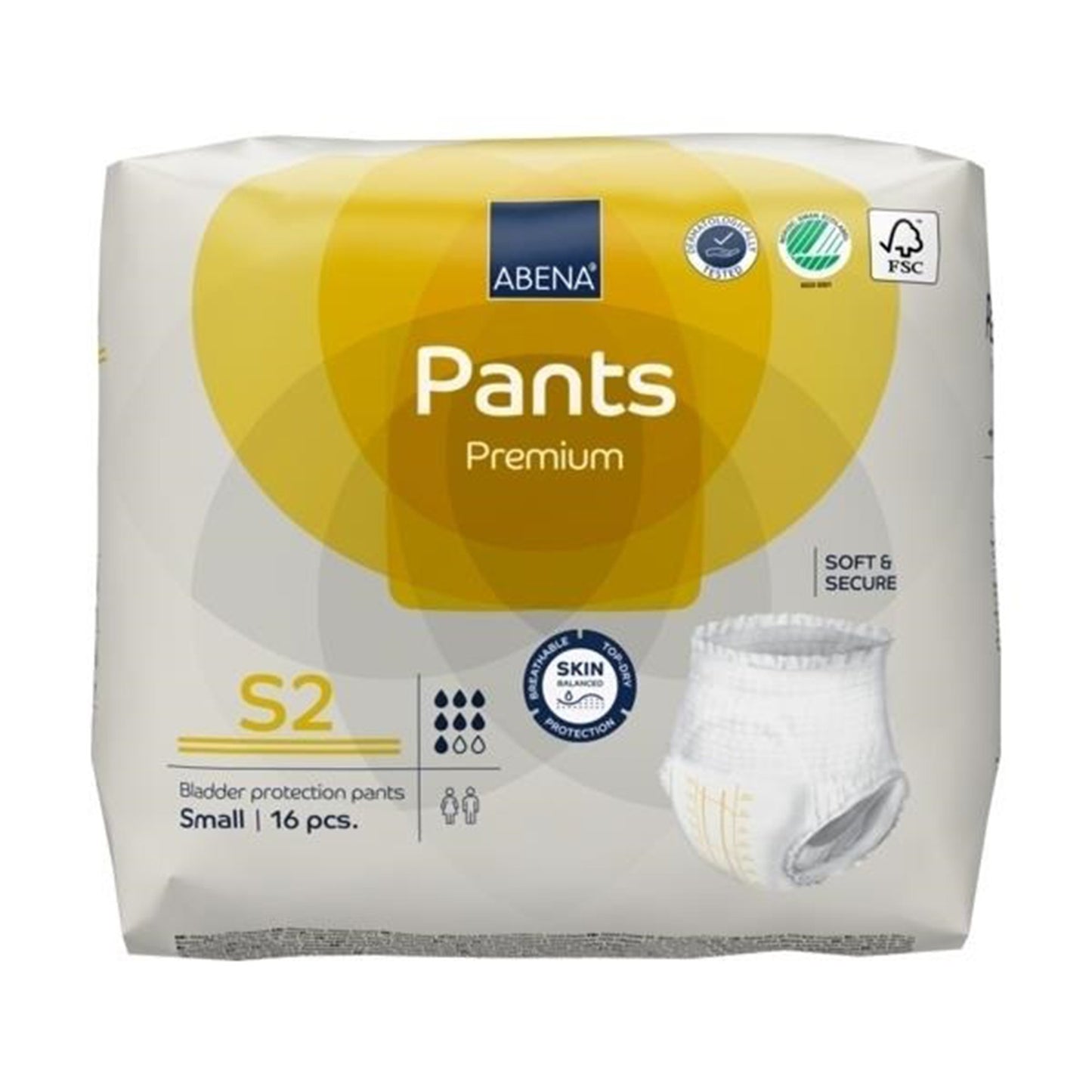 Abena® Premium Pants S2 Incontinence Brief, Small 1000021319