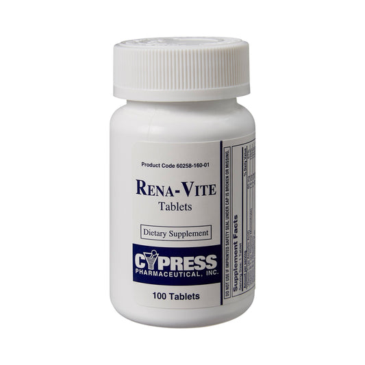 Multivitamin Supplement Rena-Vite Folic Acid / Vitamin B 0.8 mg Strength Tablet 100 per Bottle - 60258016001