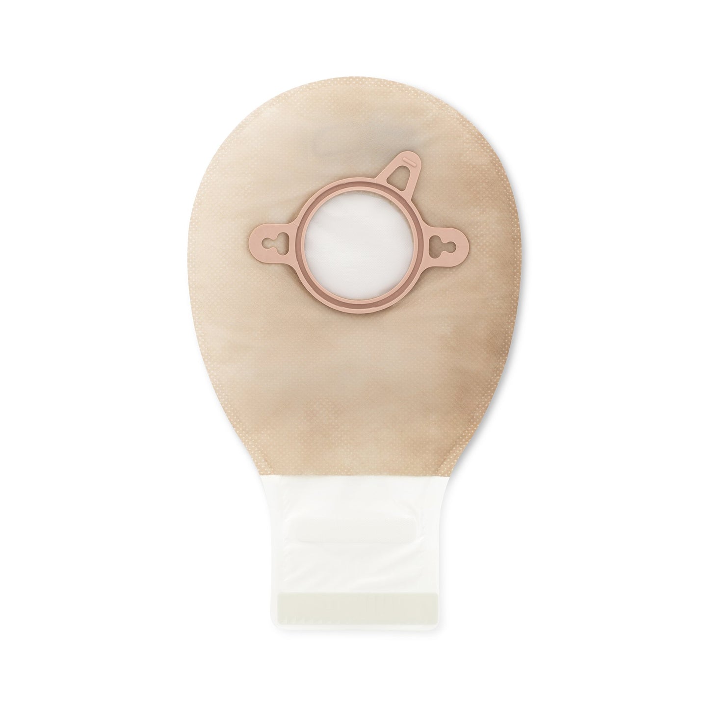 New Image™ Two-Piece Beige Ostomy Pouch, Pre-cut to Fit 44 mm, Green Match 18282