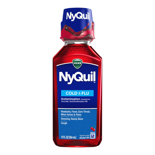 NyQuil Cold & Flu, Cherry Flavor 37000080812