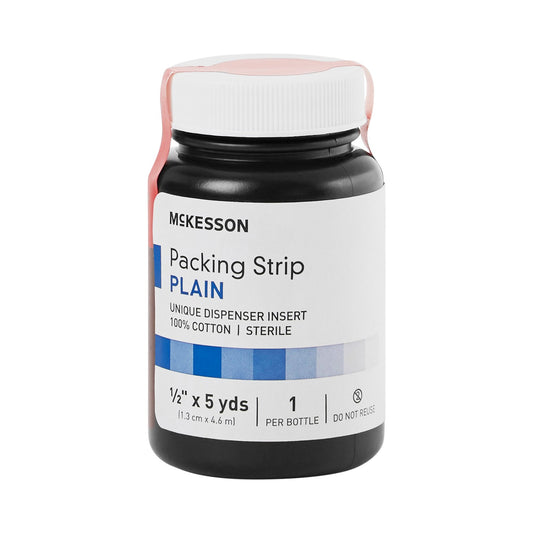 Wound Packing Strip McKesson Non-Impregnated 1/2 Inch X 5 Yard Sterile Plain - 61-59220