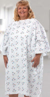 Fashion Seal Uniforms Fashion Seal Uniforms Plus Size Patient Gown, Raindrops Print 735-NS, 1 Each
