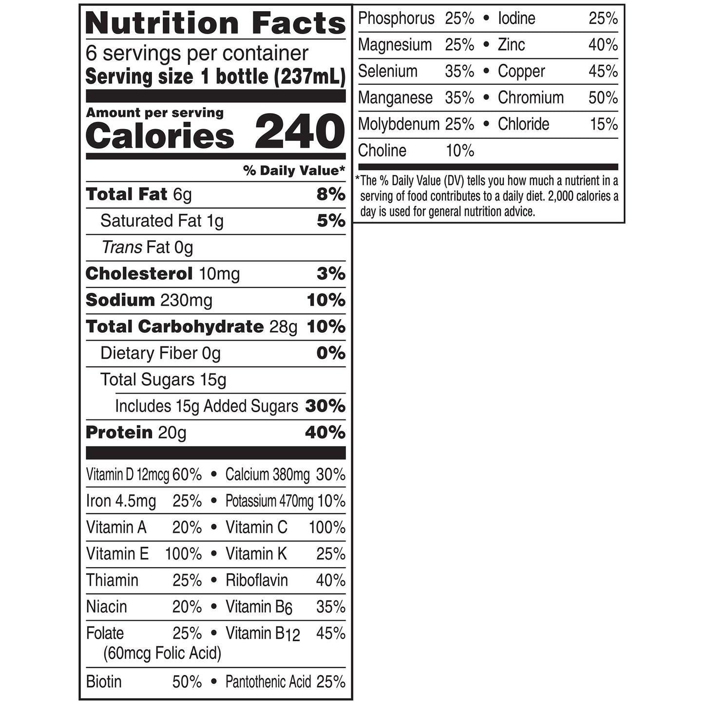 Boost® High Protein Chocolate Complete Nutritional Drink, 8-ounce bottle 00041679940365